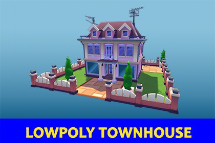 Lowpoly Town House