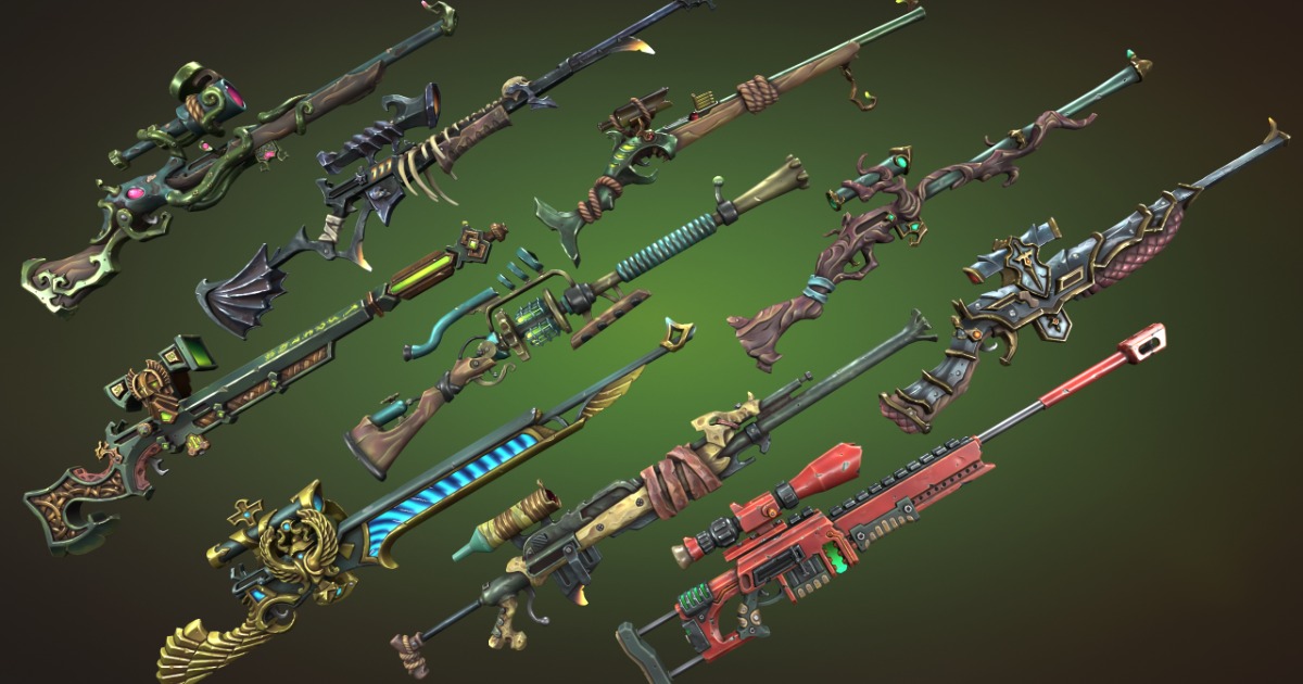 Fantasy rifles | 3D Weapons | Unity Asset Store