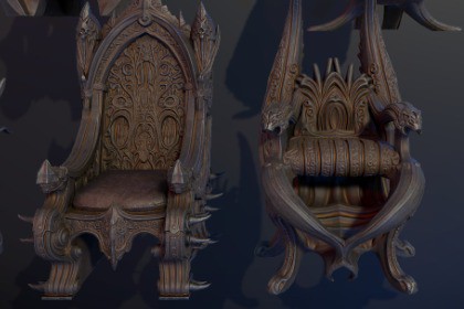 6 Dark Fantasy Thrones