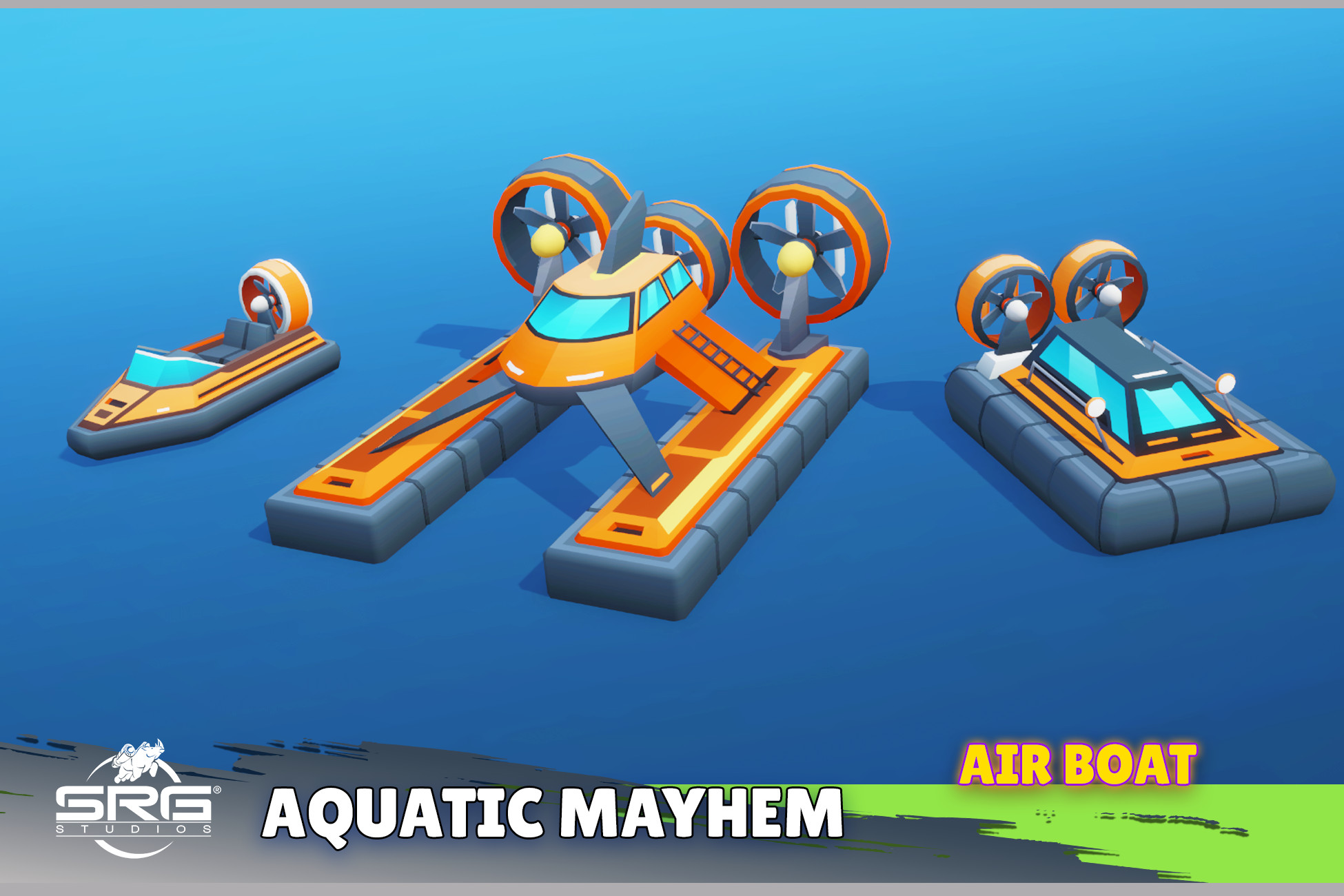 Aquatic Mayhem - Air Boat | 3D Sea | Unity Asset Store