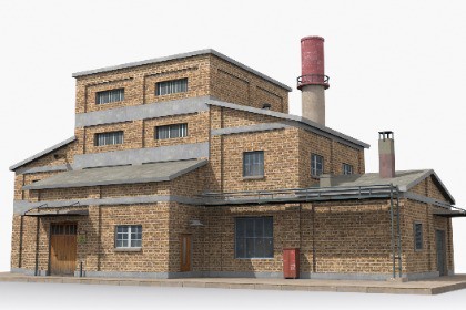 Industrial Factory Building – Variant 25