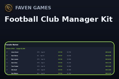 Football Club Manager Kit