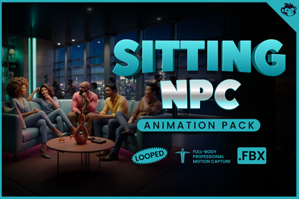 Sitting NPC Animation Pack