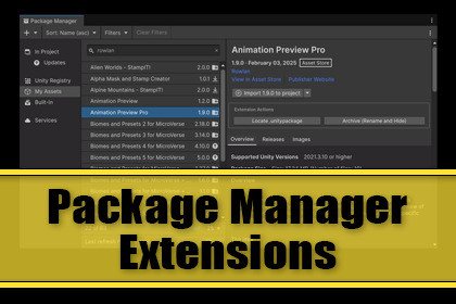 Package Manager Extensions - Support Edition