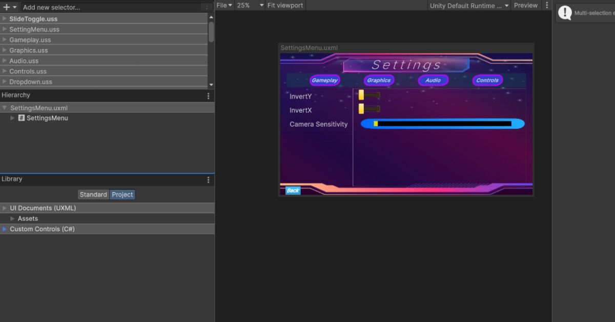 MenuManger | GUI Tools | Unity Asset Store