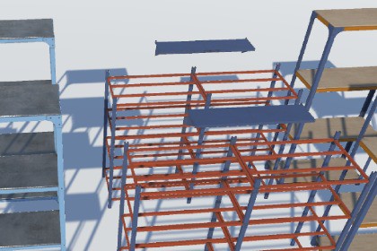 Industrial shelves pack 1
