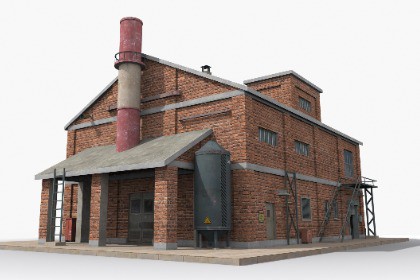 Industrial Factory Building – Variant 01