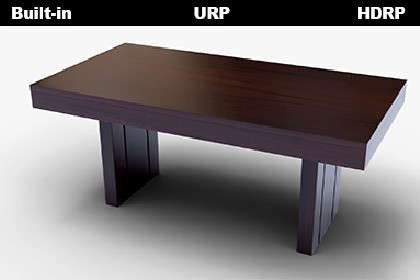 Modern Heavy-Base Wooden Table – Game Ready Furniture Asset