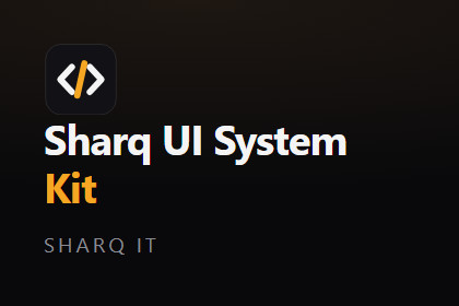 Sharq UI System Kit