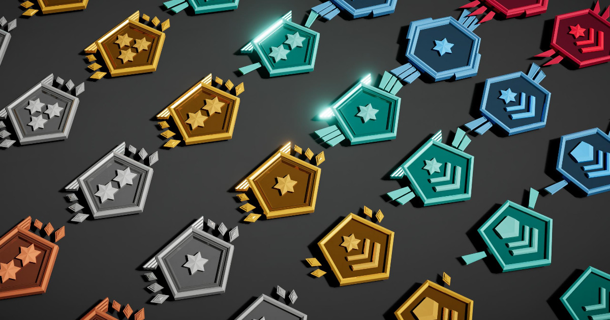Modular 3D Ranks | 3D GUI | Unity Asset Store