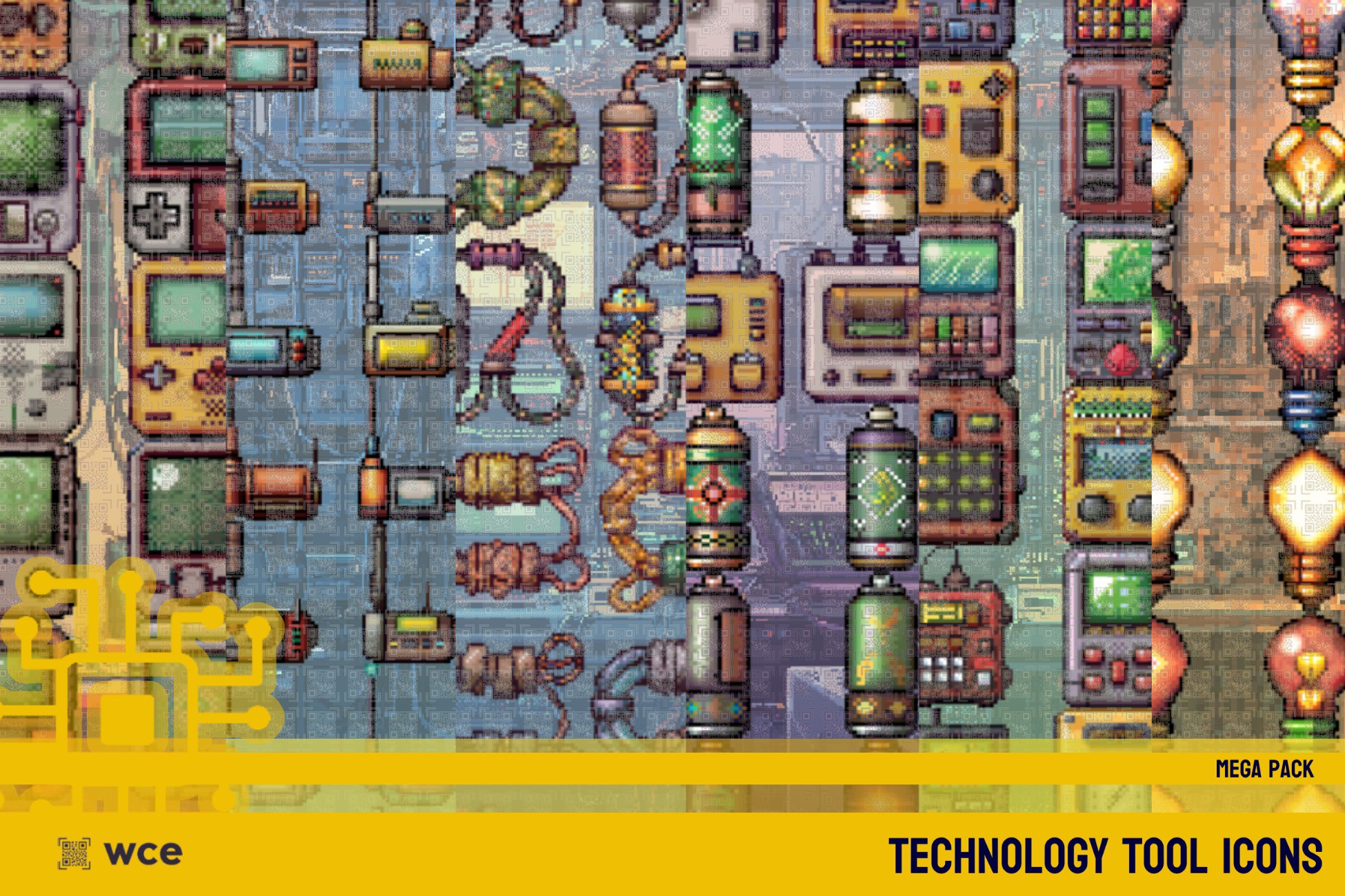 Tech Tool Icons - Mega - 2D Pixel Technology Tools & Profession ...