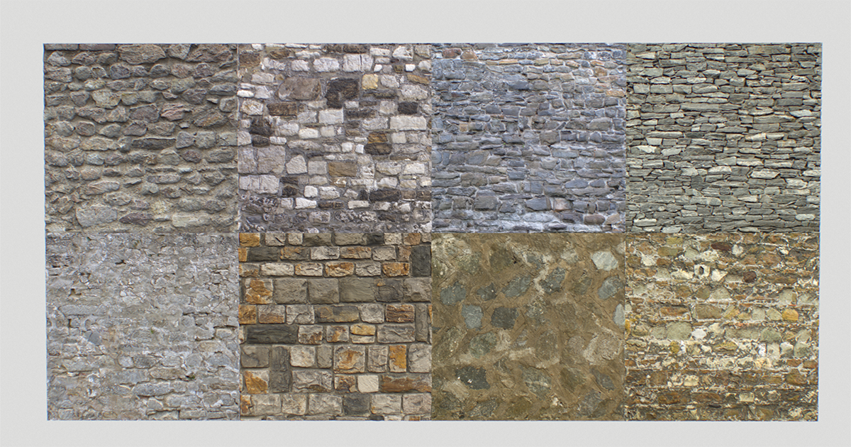 Stone wall textures pack 1 | 2D Brick | Unity Asset Store