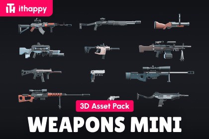Weapons Mini - Low Poly Asset Pack
