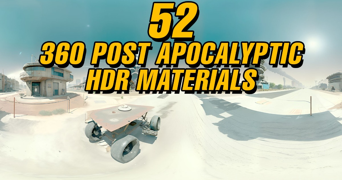 52 POST APOCALYPTIC HDR MATERIALS | 2D Sky | Unity Asset Store