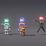 Low-Poly Sci-Fi Crew Pack