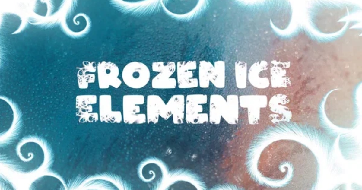 Ice Element Label Frozen Ice Elements | 2D Textures & Materials | Unity Asset Store