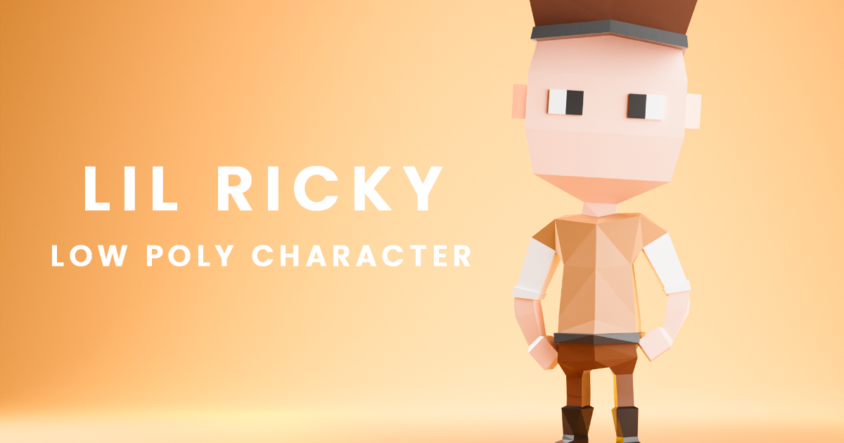 Lil Ricky - 3D Low Poly Character | 3D Humanoids | Unity Asset Store