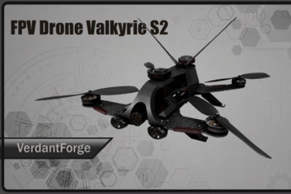 FPV Drone Valkyrie S2 – Military UAV (4K PBR, Game Ready)