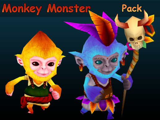 Monkey Monster Pack | 3D クリーチャー | Unity Asset Store