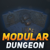 Stylized modular dungeon