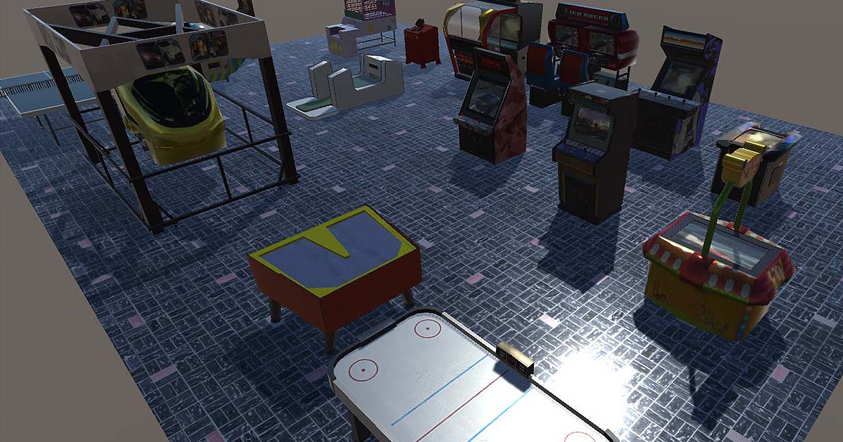 Arcade Machines | 3D Interior | Unity Asset Store