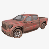 Pickup Truck 02 Red Dusty URP HDRP Textures
