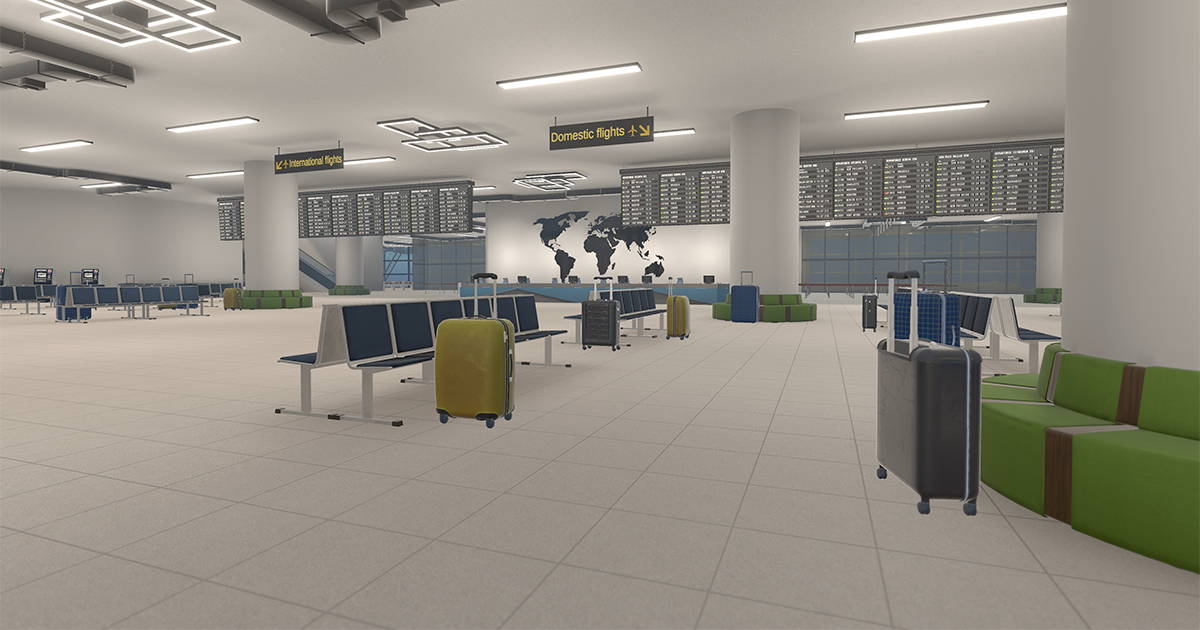 Terminal Store Unity Airport - terminal for airplanes | 3D 풍경 | Unity Asset Store