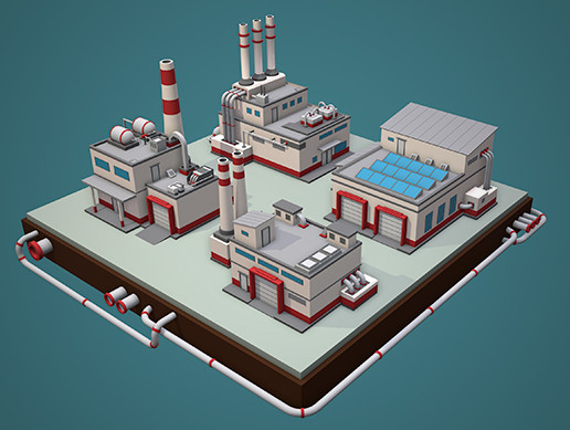 Low Poly Factory Pack | 3D Industrial | Unity Asset Store