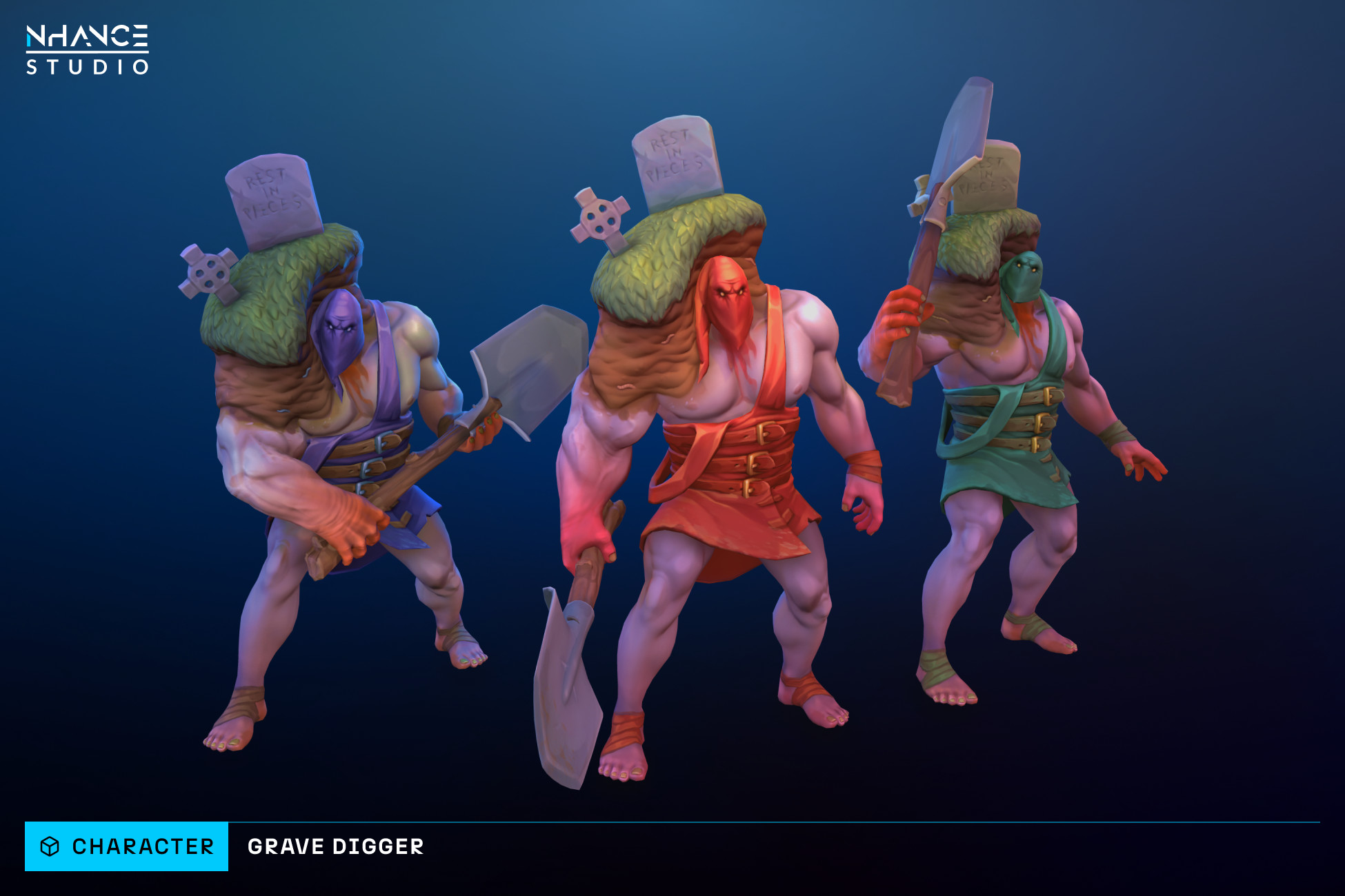 Stylized Fantasy Gravedigger