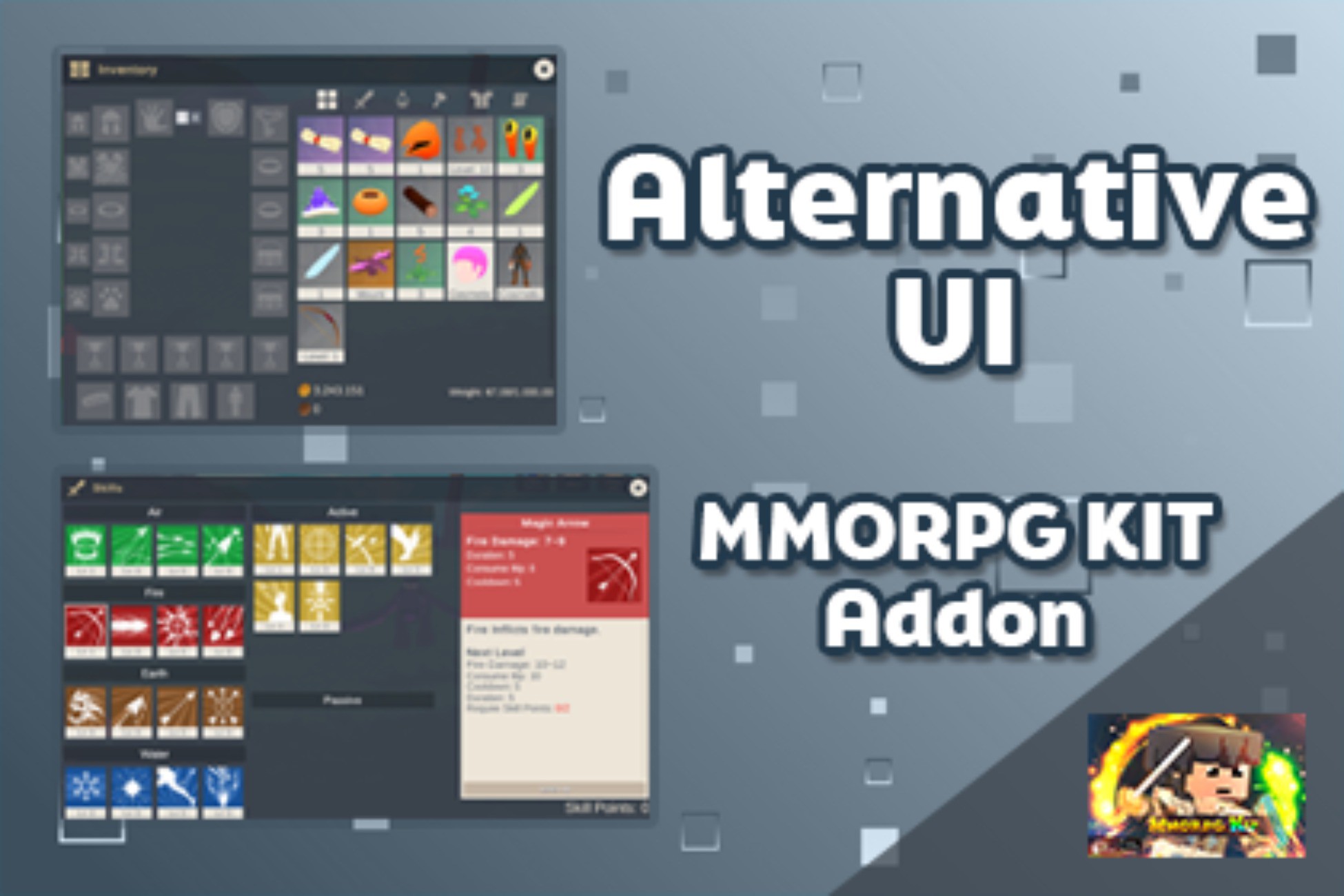 Text Alternative Gui Alternative UI for MMOKIT | GUI Tools | Unity Asset Store