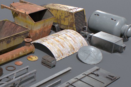 Abandoned Industrial Props Pack 1