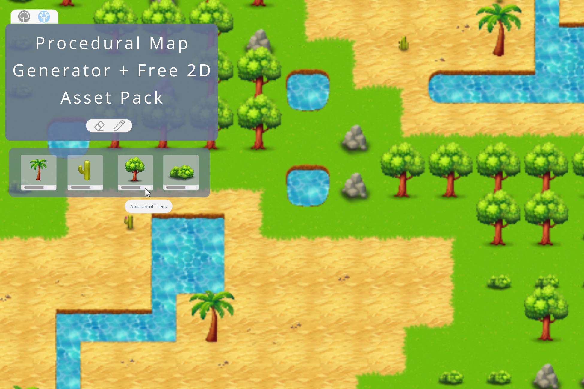 Procedural Map Generator + Free 2D Asset Pack | Level Design | Unity ...
