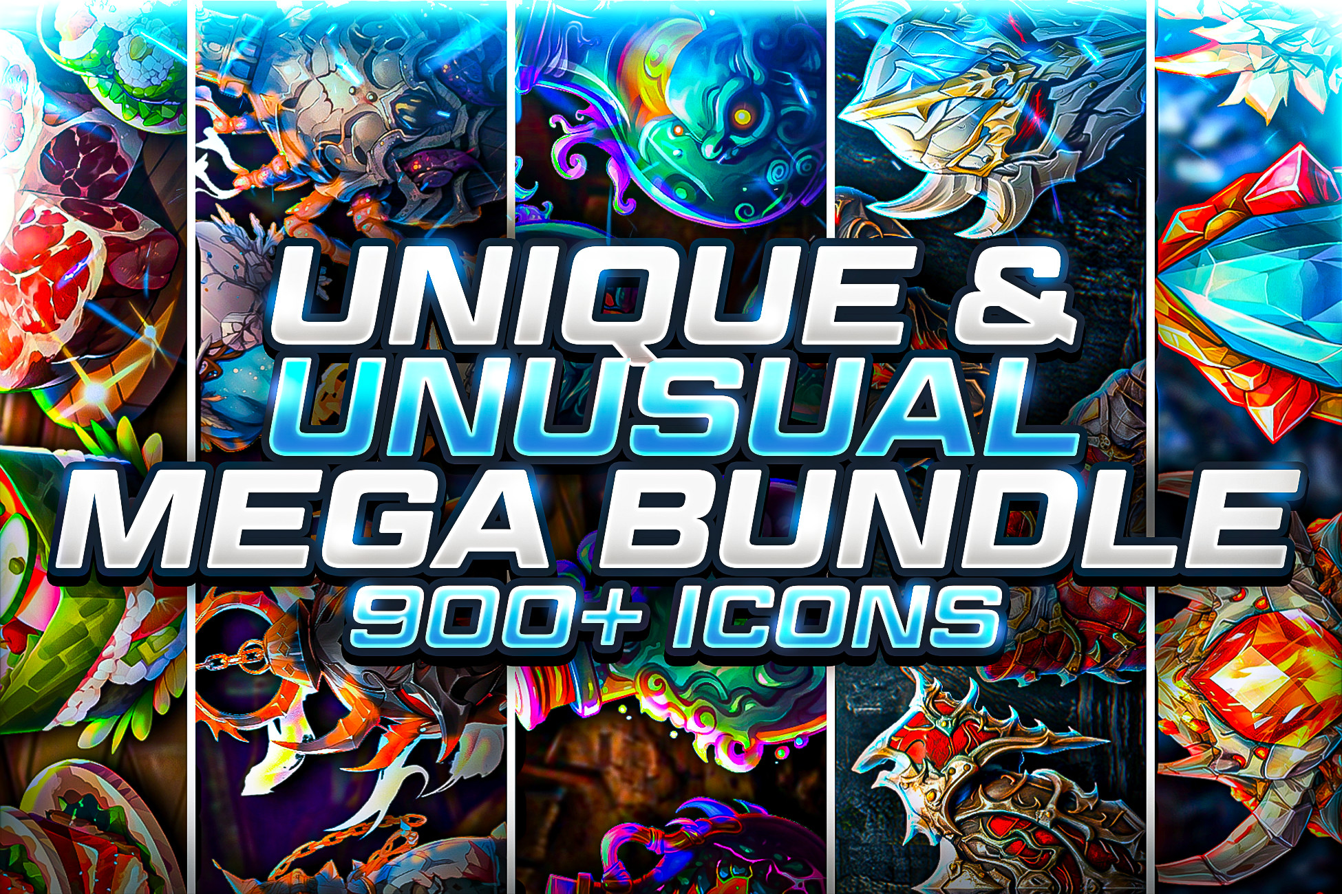 Mega Wik Icon Unique & Unusual Mega Icons Bundle - 958+ Icons | 2D アイコン | Unity Asset ...