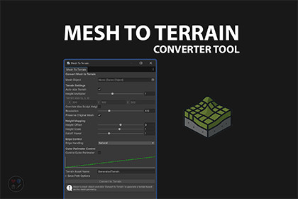 Mesh To Terrain Converter Tool