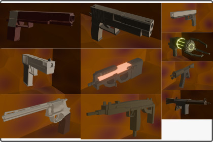 3d Gun Pack (10 in 1)