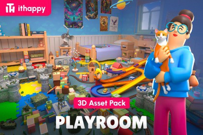 Playroom - Low Poly 3D Models Pack