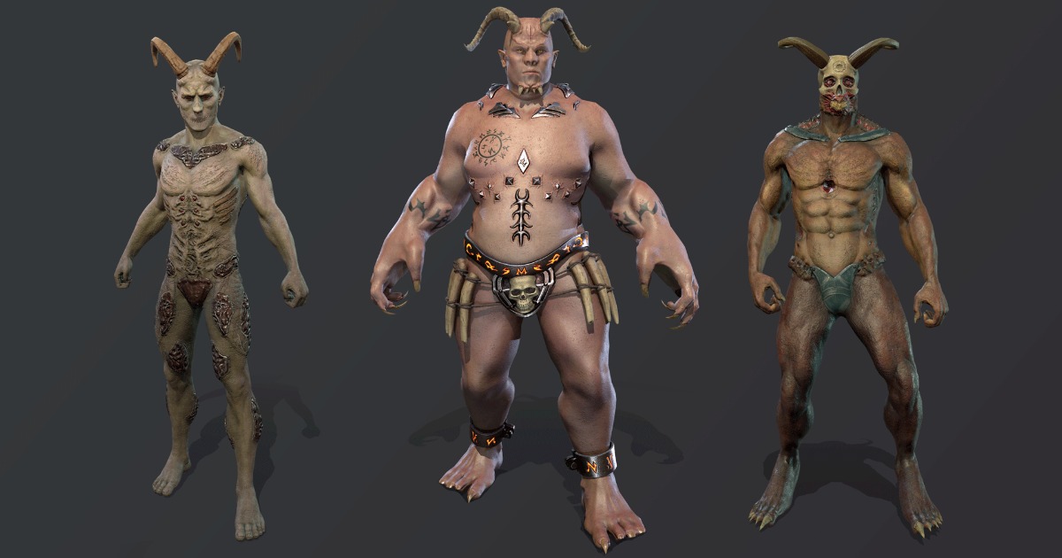 Demons pack | 3D Creatures | Unity Asset Store