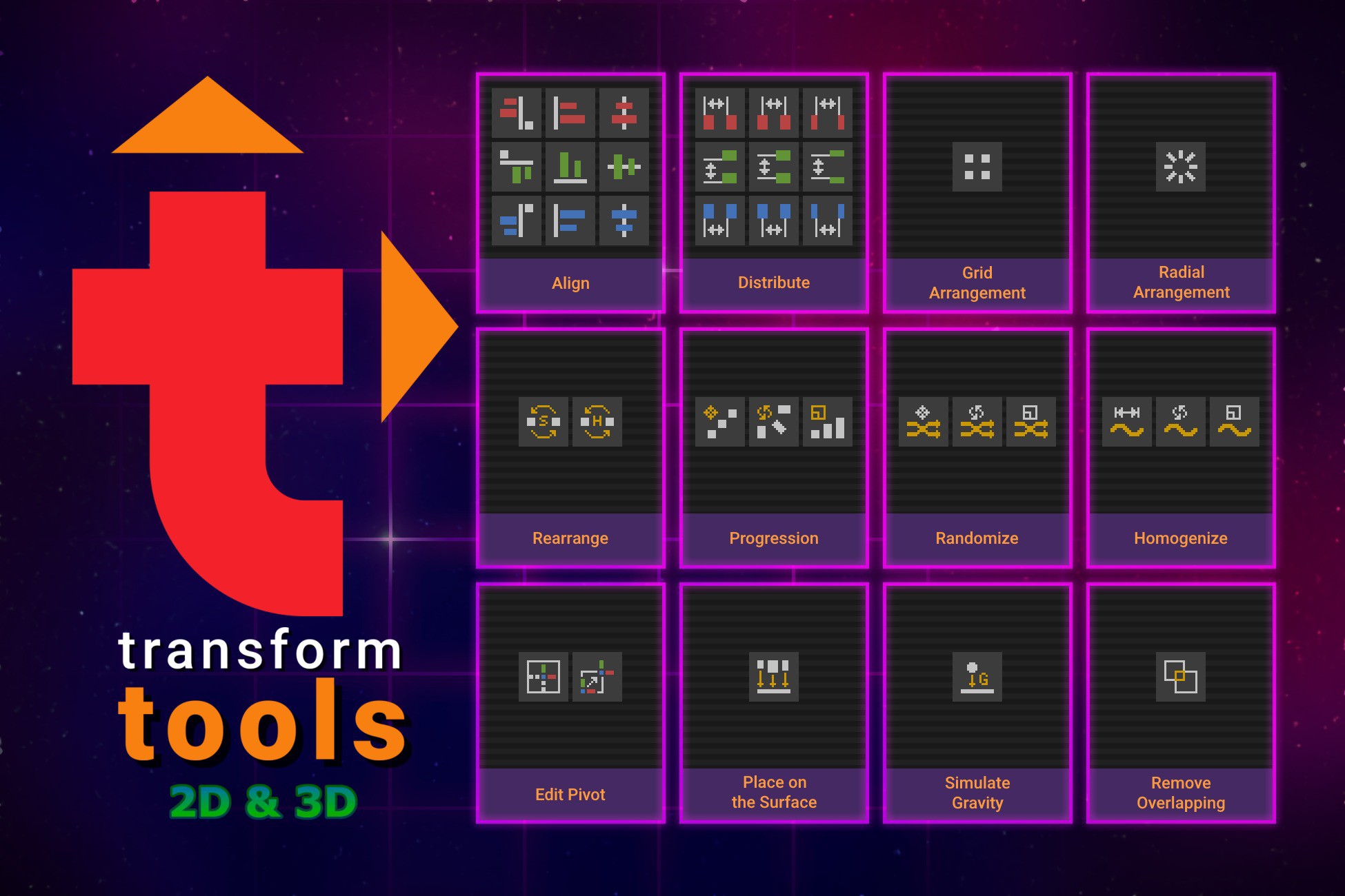 Unity Transform.up Transform Tools | Level Design | Unity Asset Store