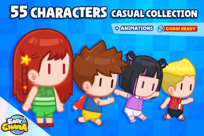 Easy Chara – Casual 2D Character Collection