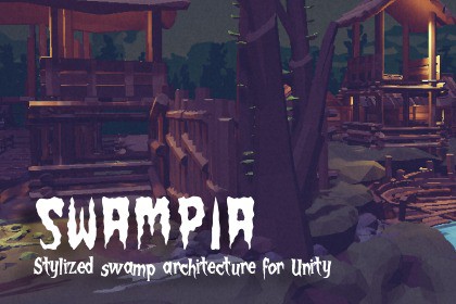 Swamp – Low Poly Swamp Architecture & Nature Biomes