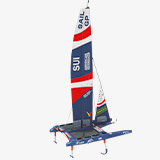 Yacht Sailing Boat 02 Blue URP HDRP Textures