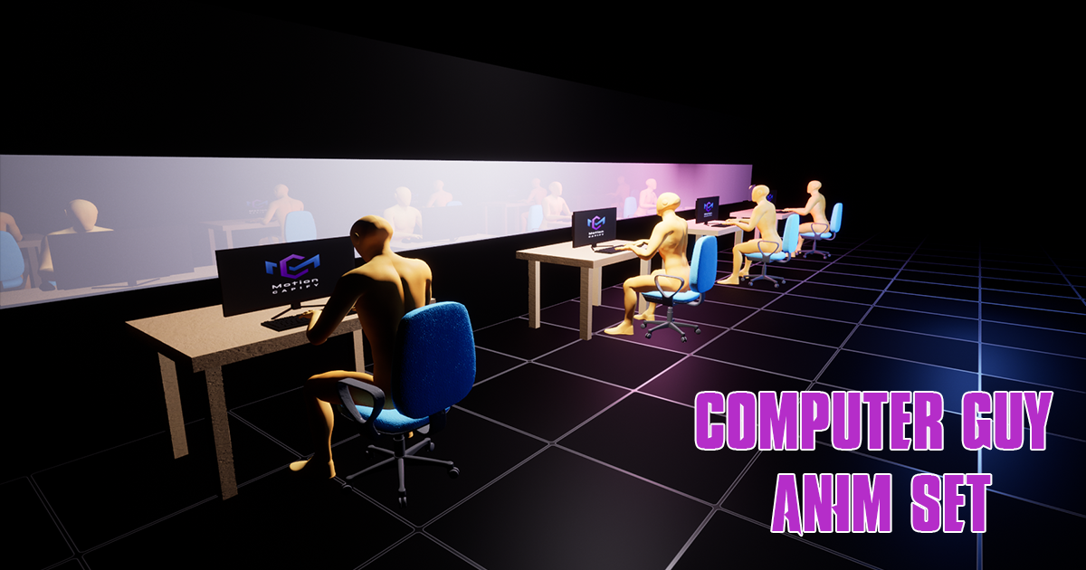 Computer Guy Anim Set | 3D Animations | Unity Asset Store