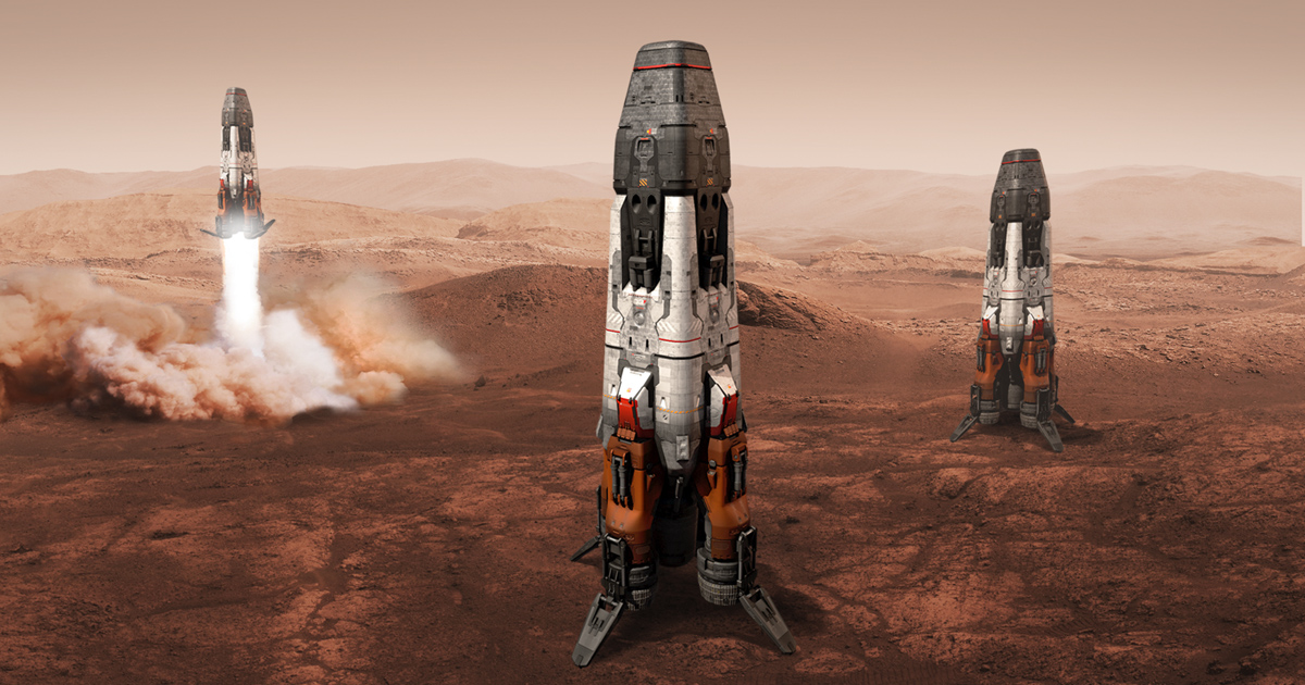 MARS Rocket Spacecraft | 3D Space | Unity Asset Store