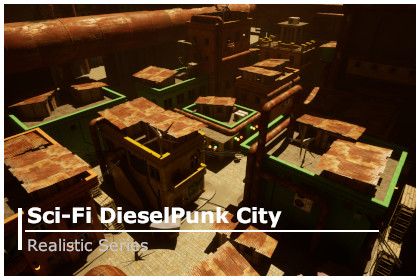 Sci-Fi Dieselpunk City