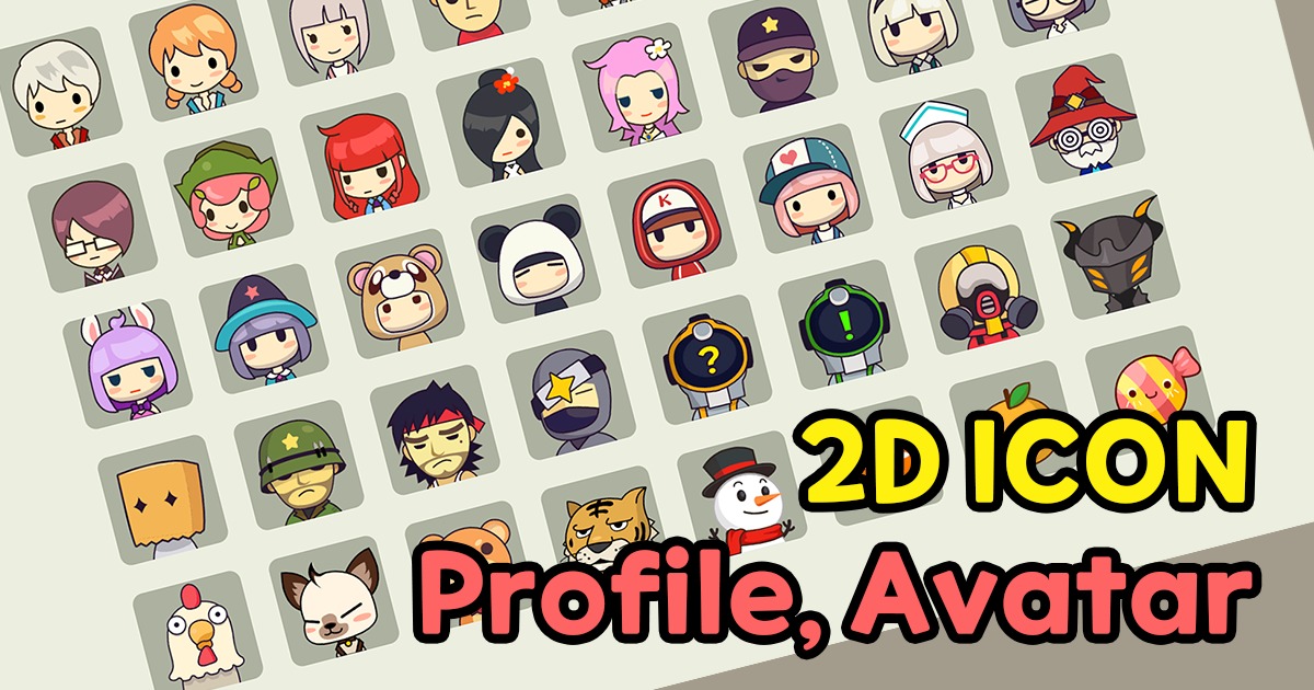 Profile, Avatar 2D Icon | 2D Icons | Unity Asset Store