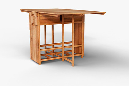 Multi-Functional Wooden Desk | Storage Drawers and Shelves