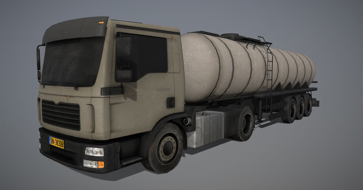 Unity Trucks Big Truck With Tank | 3D 운송도구 | Unity Asset Store