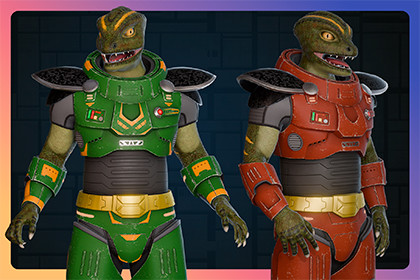 Futuristic lizard | Sci-Fi character