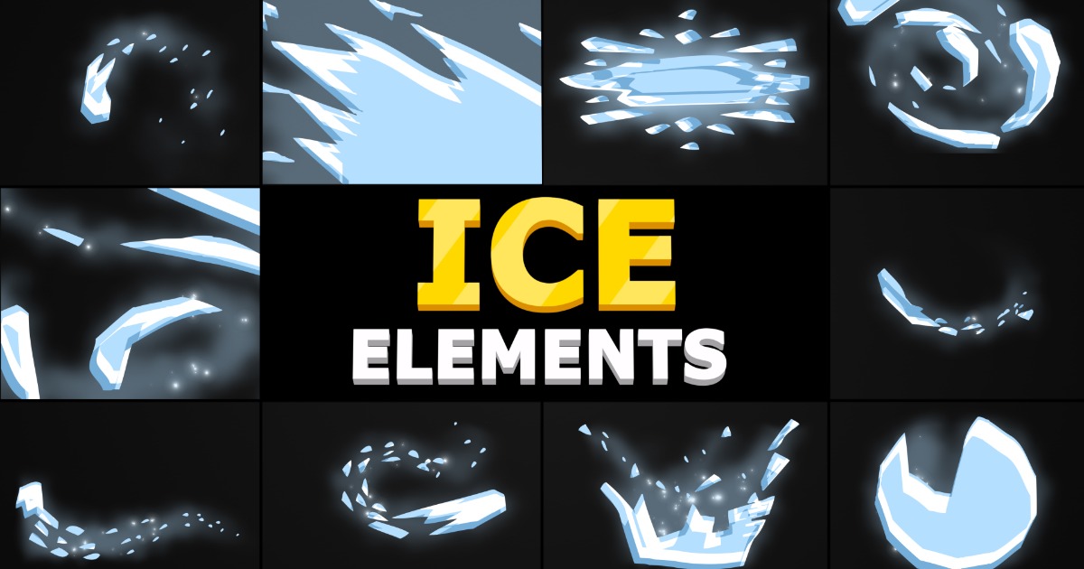 2d Ice Design Ice Elements (04.11) | 2D Textures & Materials | Unity Asset Store