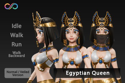 HQ Egyptian Queen(well-proportioned figure)-Animation